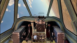 Бой на A6M2 Zero (китайский) в VR шлеме в War Thunder. СБ режим.