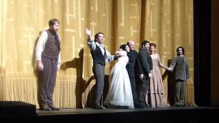 Boheme curtain call 12/13 with Michael Fabiano and Angela Gheorghiu