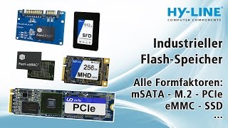 Flash-Speicher für die Industrie: alle Formfaktoren, sicher, zuverlässig (mSATA, M.2, eMMC, SSD)