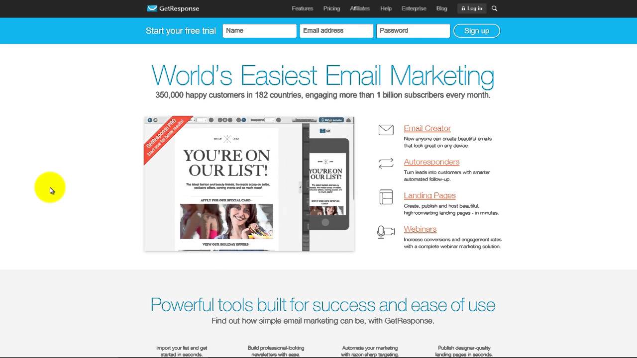 Getresponse Review   Pricing, Features, and 30 Day Free Trial!