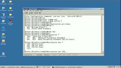 Part 1 : How to setup a Site-to-Site VPN tunnel between two cisco routers