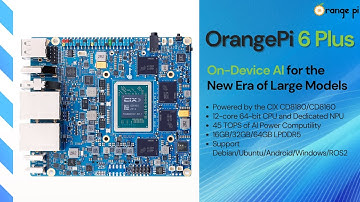 OrangePi 6 Plus : High-Performance with 45 Tops of Combined AI computing power