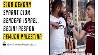 Pemuda Palestina disuruh cium bendera israel