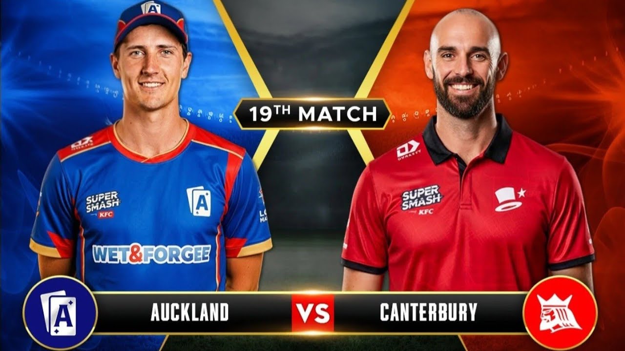 THE ULTIMATE KFC SUPER SMASH T20 SHOWDOWN: CANTERBURY VS AUCKLAND LIVE