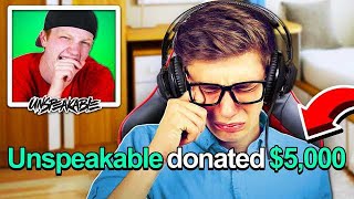 I DONATED $5,000 TO A STREAMER AND MADE HIM CRY!