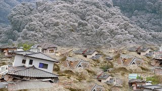 Banjir karo lahar sawise erupsi kuat gunung Semeru ing Indonesia