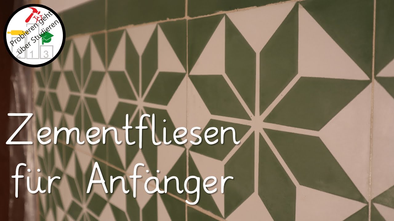 So verlegst & verfugst du traditionelle ZEMENTFLIESEN 🟩⬜