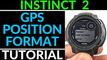 How to Change GPS Position Format - Garmin Instinct 2 Solar Tutorial