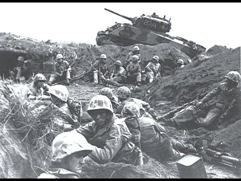 1945 год ..Битва за остров Иводзима ..ОДНИ ИЗ САМЫХ БОЛЬШИХ ПОТЕРЬ АРМИИ США ВО ВТОРОЙ МИРОВОЙ ..