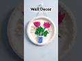 Diy Wall Decor made from disposable plates #diy #craft #easycrafts #upcycleddecor
