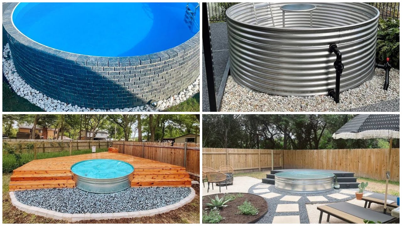 River Rock Around above Ground Pool | River Rock around Pool | San ...