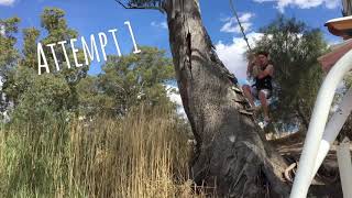 Learning a Double Backflip Off Rope swing - Morgan SA