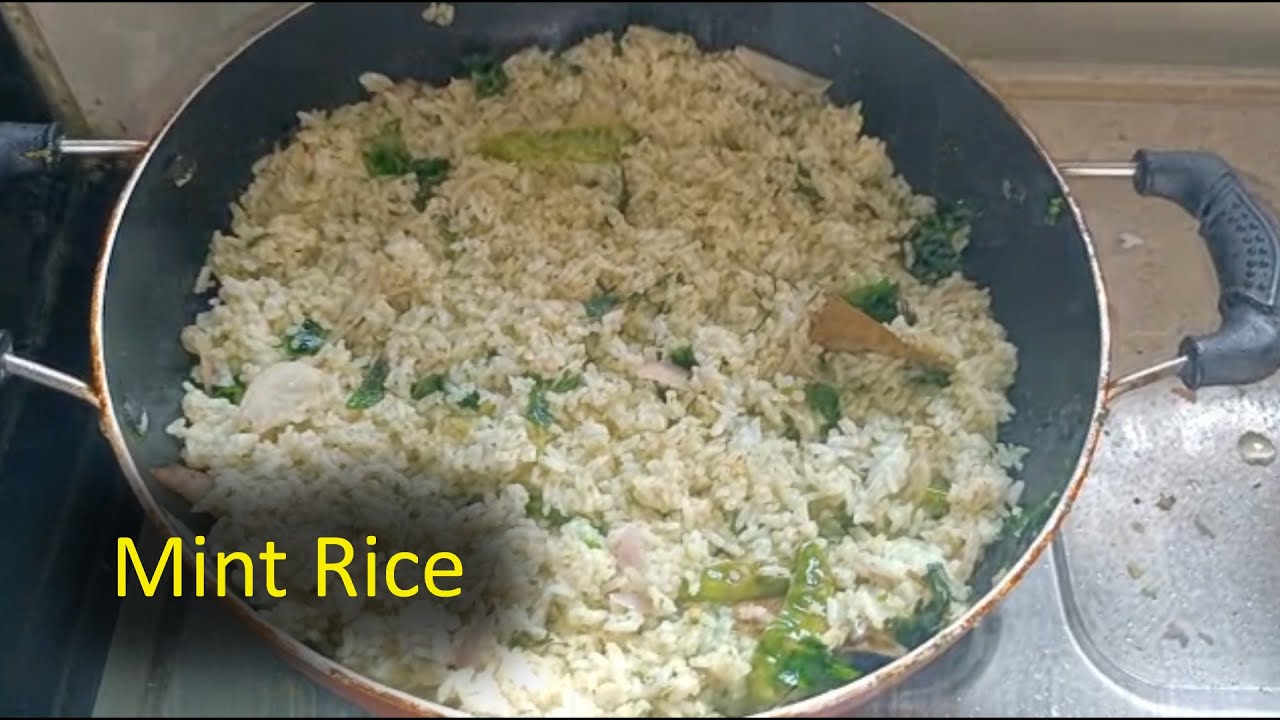 Mint Rice Basic Mint Rice Recipe - YouTube