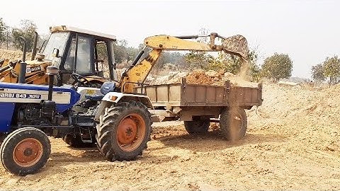 JCB 3cx Tractor Trolley Loading Video | JCB Backhoe Machine Working | जेसीबी और ट्रैक्टर वीडियो