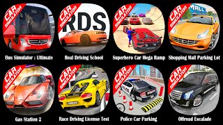 Bus Simulator Ultimate,Real Driving School,Superhero Car Mega Ramp,Shopping Mall Parking Lot,Gas... screenshot 4