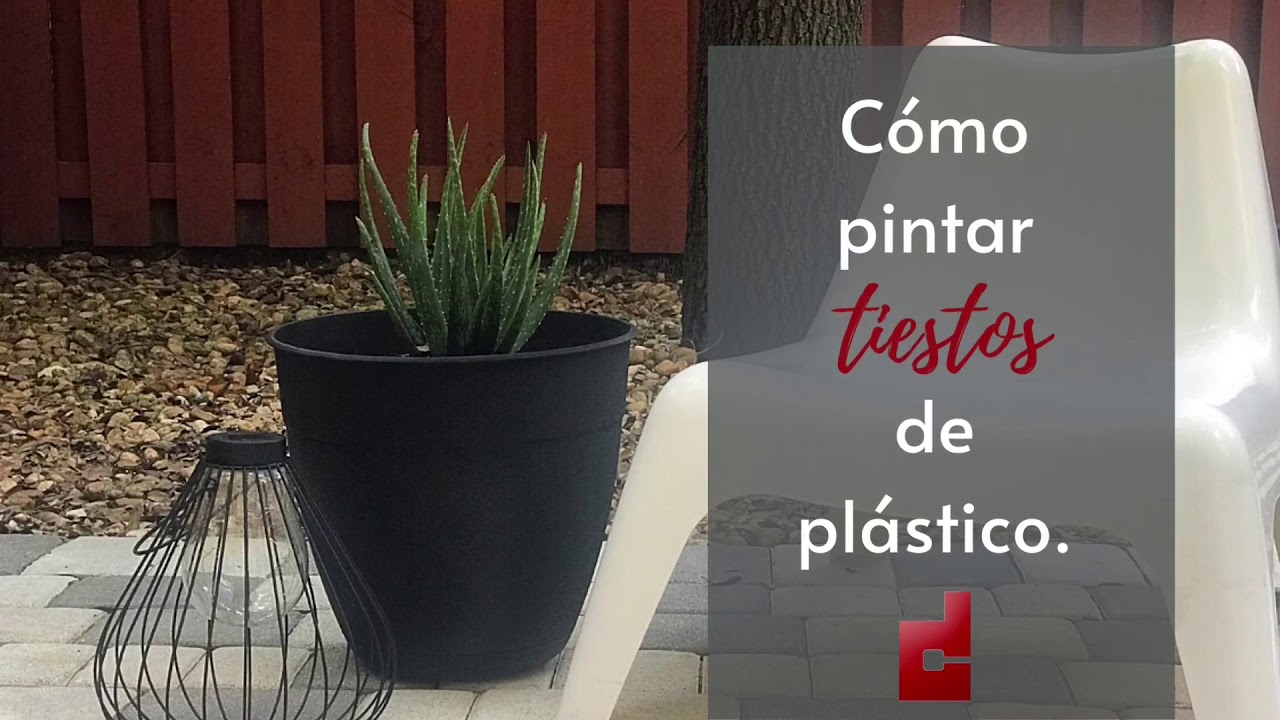 Cómo pintar tiestos o macetas de plástico