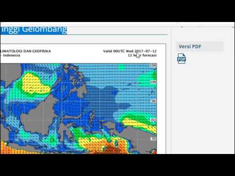 CARA MELIHAT PRAKIRAAN TINGGI GELOMBANG 7 HARI KEDEPAN DARI BMKG