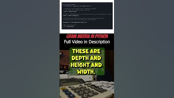Gram Matrix Python Implementation from scratch | Data Science Interview Questions | Machine Learning