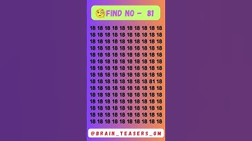 Only geniuses can spot the number 🧐 81 #shorts