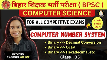 BPSC TRE 2023 Computer Science | Number System | All Type Conversion Question Practice