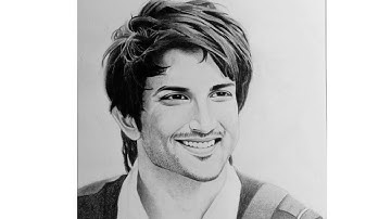 drawing sushant singh rajput step by step | sushant singh rajput drawing | timelaps