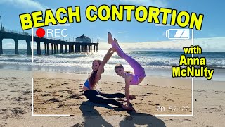 Beach Contortion Fun With Anna Mcnulty