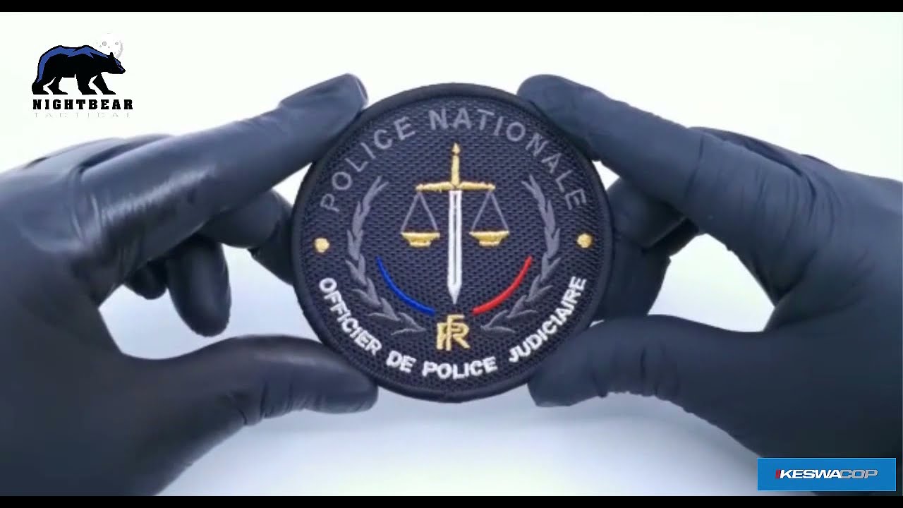 Patch officier de police judiciaire CORDURA 3.0 - YouTube