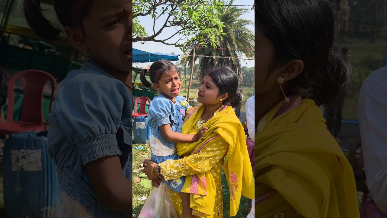 आज मेला देखने गए थे लेकिन गुरिशमा रोने लगी #minivlog #dailyvlog #shortvideo #family #villagevlog
