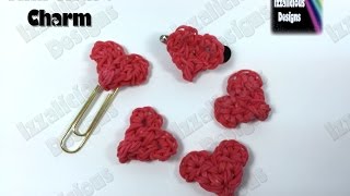Rainbow Loom Mini Heart | Hart Charm (Valentine) - 32 bands required