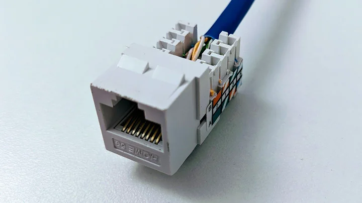 Connect Cat6 cable to jack