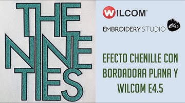 Efecto de bordado CHENILLE con BORDADORA PLANA – Programado con Wilcom EmbroideryStudio e4.5