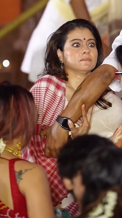 MisBehaviour 🫣 shocking #Kajol face - family pooja at mumbai - #tamil #trending #shorts