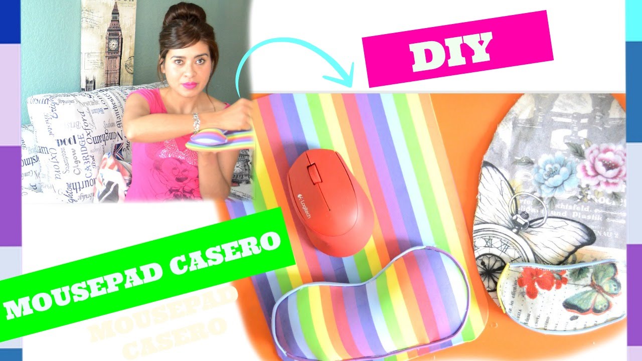 HAZ TU MOUSEPAD CASERO CON APOYO DE MUÑECAALFOMBRILLA PARA EL RATÓN