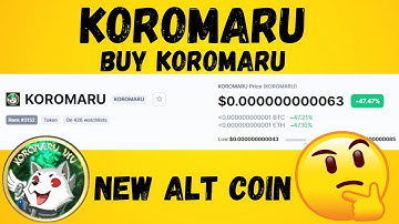 How to Buy KOROMARU crypto/Token in PancakeSwap using trust wallet | KOROMARU coin