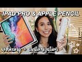 UNBOXING & CUSTOMIZING IPAD PRO 2020 12.9 in. + APPLE PENCIL 2 | Setup, Useful Apps, & Accessories