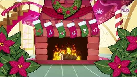 My Little Pony Friendship is Magic Christmas Yule Log (Clip) - Hub Network