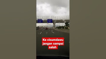 Arah cisumdawu di pintu tol cileunyi