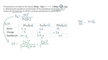 15.1c Equilibrium Constant Examples and Practice