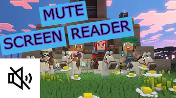 How to Silent Turn Off the Narrator in Minecraft Legends, Screen Reader