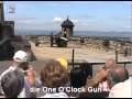 Schottland, Edinburgh Castle und die &quot;One O&#39;Clock Gun&quot;