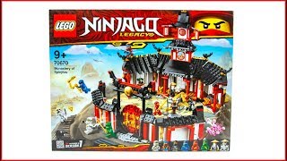 LEGO NINJAGO 70670 Monastery of Spinjitzu Construction Toy - UNBOXING -  YouTube