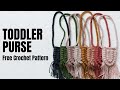 Free crochet little girls purse pattern easy crochet pattern for beginners