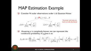 Optimal Detection of Memoryless Digital Modulation Part 1