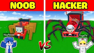 TÔ GÀ THỬ THÁCH 24H XÂY CHOO CHOO CHARLES TỪ NOOB VÀ HACKER TRONG MINECRAFT*TÔ GÀ XÂY TÀU MA KINH DỊ