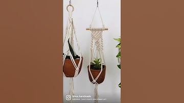 easy macrame planthanger diy - macrame planthanger tutorial for beginners