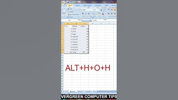 ALT+H+O+H #shorts #excel #viral #trendingshorts #youtubeshorts #new #exceltutorial