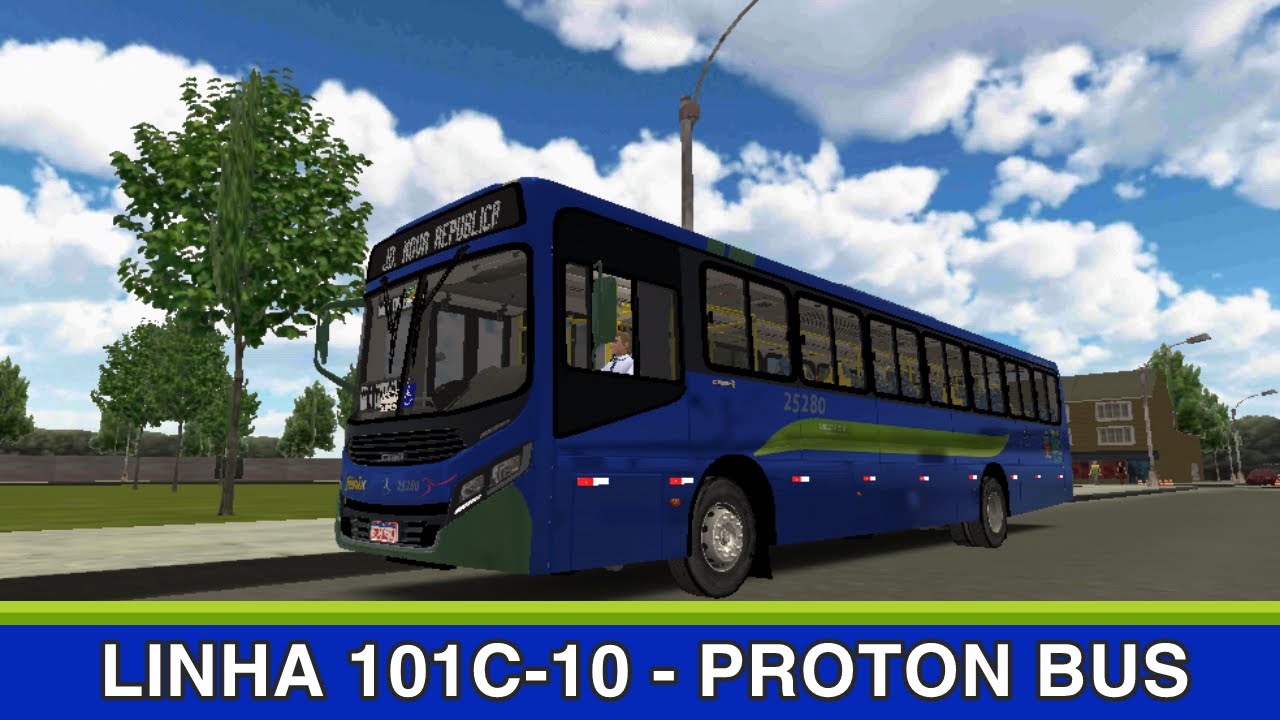 JOGANDO PROTON BUS SIMULATOR URBANO LINHA DE IDA 101C-10 PARQUE CONTIN