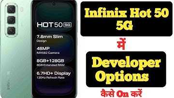 How to enable Developer Options on Infinix Hot 50 5G || Infinix Hot 50 5G Developer Options ||