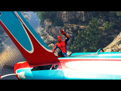 GTA 5 Epic Plane Crashes & Spiderman Ragdolls Ep.22 (Euphoria Physics | Funny Moments)