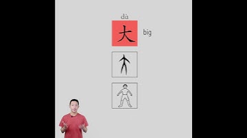 The Chinese Character for Big: 大 | Learn Chinese Characters with Fuli #Shorts